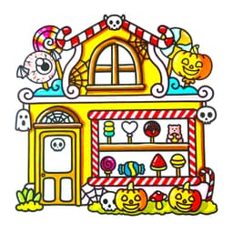 Spooky Shop Coloring Book - thumbnail - 3