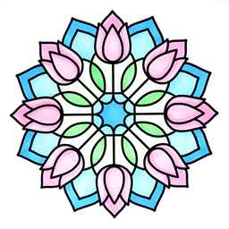 Mandala Bold & Easy Coloring Book - thumbnail - 3