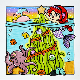 Ocean Home Cute & Easy Coloring Book - thumbnail - 3
